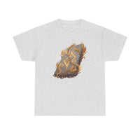 Jera Rune Harvest Stone T-Shirt - Heavy Cotton Classic Fit Tee - Unisex White