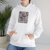 Guitar Solo Heavy Metal Rocker Cats Hoodie - Soft Cotton Blend Pullover - Unisex White