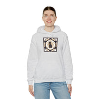 Metatron's Cat Sacred Geometry Hoodie - Heavy Blend Hooded Fleece - Unisex White