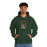 The Star Tarot Card Hoodie - Cozy Heavy Blend Fleece Pullover - Unisex White