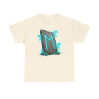 Ehwaz Rune Twin Horse T-Shirt - Heavyweight 100% Cotton Classic Tee - Unisex White