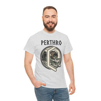Perthro Norse Rune Graphic T-Shirt - Heavy Cotton Classic Fit Tee - Unisex White