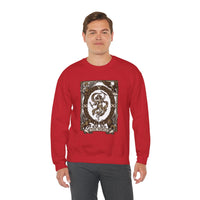 The World Tarot Card Sweatshirt - Heavy Blend Fleece Crewneck - Unisex White