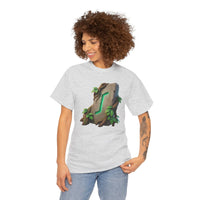 Eihwaz Yew Tree Rune T-Shirt - Heavy 100% Cotton Classic Fit - Unisex White