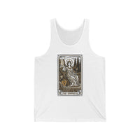 The Empress Tarot Card Tank Top - Lightweight Cotton Retail Fit Tank - Unisex White