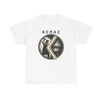 Kenaz Rune Forge Blacksmith T-Shirt - Heavyweight 100% Cotton Classic Fit Tee - Unisex White