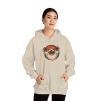Ragdoll Cat Aviator Sunset Hoodie - Heavy Blend Cotton-Poly Fleece - Unisex Off White