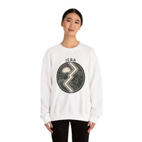 Jera Rune Harvest Field Sweatshirt - Medium Weight Cotton Blend Crewneck - Unisex White