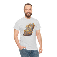 Jera Rune Harvest Stone T-Shirt - Heavy Cotton Classic Fit Tee - Unisex White