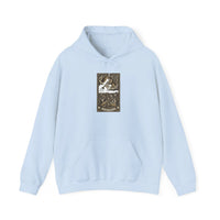 Judgement Tarot Card Graphic Hoodie - Heavyweight Cotton Blend Pullover - Unisex White