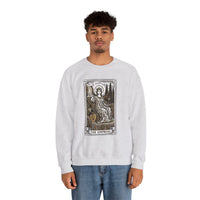 Major Arcana Empress Tarot Card Sweatshirt - Soft Heavy Blend Crewneck - Unisex White