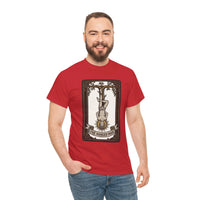 The Hanged Man Tarot Card T-Shirt - Heavy Cotton Classic Fit Tee - Unisex White