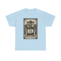 The Emperor Tarot Card T-Shirt - Heavy Cotton Classic Fit - Unisex White