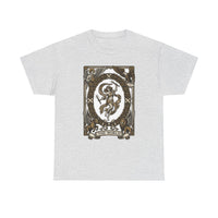 The World Tarot Card Graphic T-Shirt - Heavy Cotton Classic Fit Tee - Unisex White