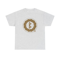 Berkana Rune Earth Mother T-Shirt - Heavyweight Cotton Classic Fit Tee - Unisex White