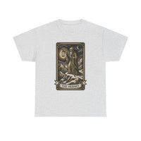 The Hermit Tarot T-Shirt - Medium Weight Cotton Classic Tee - Unisex White
