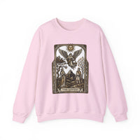 The Lovers Tarot Card Sweatshirt - Heavy Blend Fleece Crewneck - Unisex White