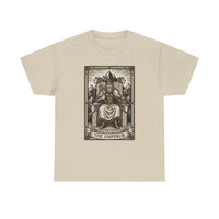 The Emperor Tarot Card T-Shirt - Heavy Cotton Classic Fit - Unisex White