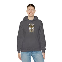 The Devil Tarot Card Graphic Hoodie - Heavy Blend Cotton-Poly Fleece - Unisex White