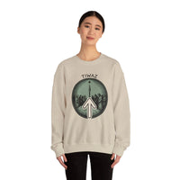 Tiwaz Rune Justice Judgment Sweatshirt - Heavy Blend Fleece Crewneck - Unisex Ash Gray