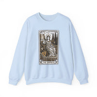 Major Arcana Empress Tarot Card Sweatshirt - Soft Heavy Blend Crewneck - Unisex White