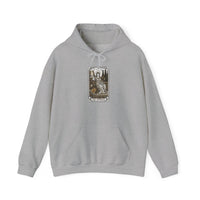 The Empress Tarot Card Hoodie - Heavyweight Cotton Blend Pullover - Unisex Ash