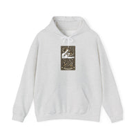 Judgement Tarot Card Graphic Hoodie - Heavyweight Cotton Blend Pullover - Unisex White