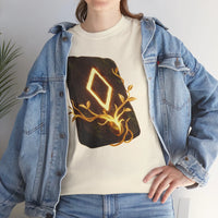 Ingwaz Rune Sacred Seed T-Shirt - Heavy Cotton Classic Fit Tee - Unisex White