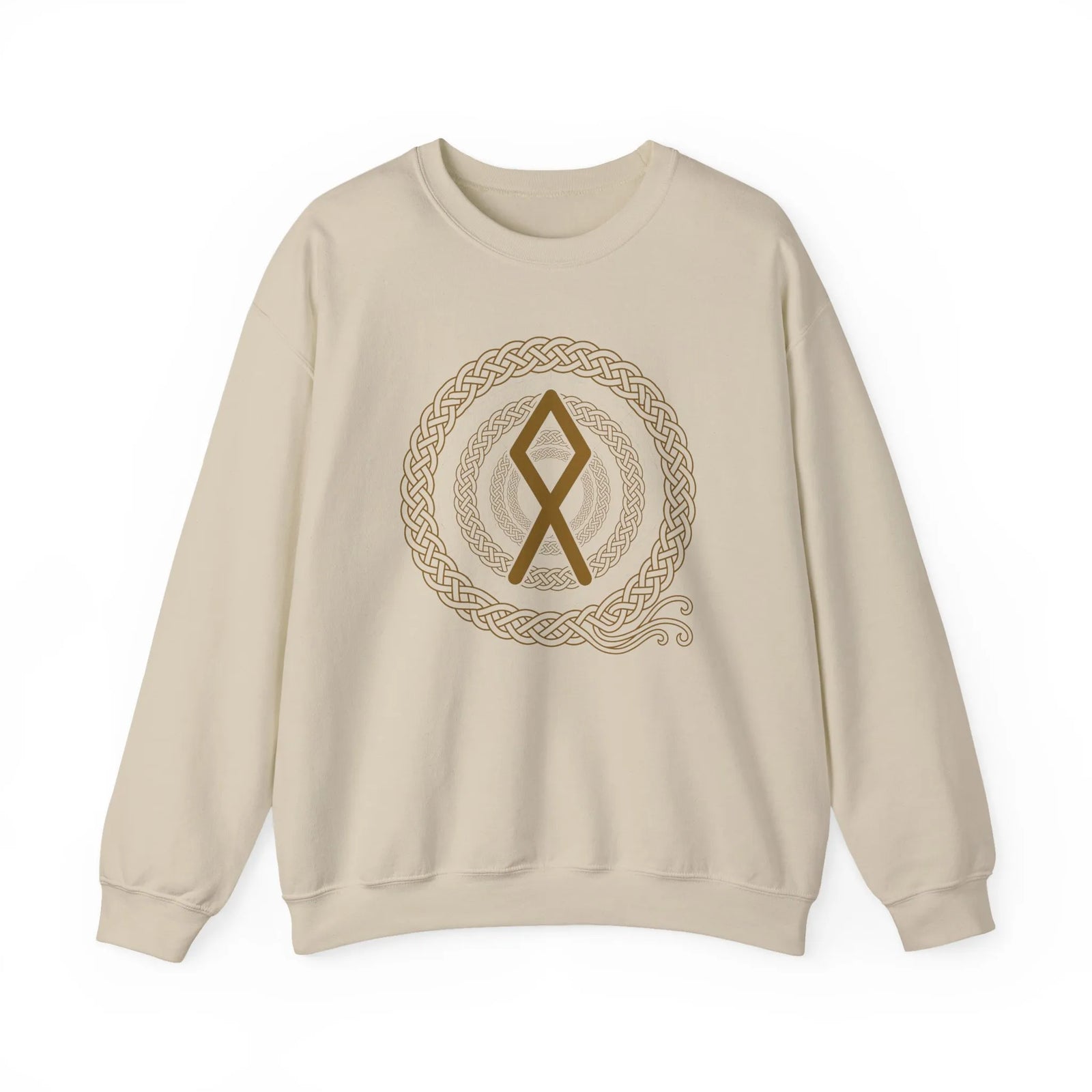 Othala Rune Inheritance Sweatshirt - Heavy Blend Crewneck Fleece - Unisex Off White