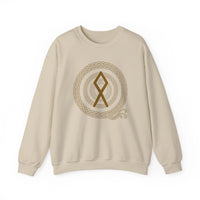 Othala Rune Inheritance Sweatshirt - Heavy Blend Crewneck Fleece - Unisex Off White
