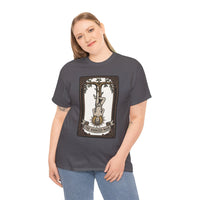The Hanged Man Tarot Card T-Shirt - Heavy Cotton Classic Fit Tee - Unisex White