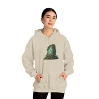 Othala Rune Stone Graphic Hoodie - Heavy Blend Fleece Pullover - Unisex White