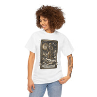 The Hermit Tarot T-Shirt - Medium Weight Cotton Classic Tee - Unisex White