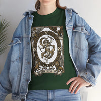 The World Tarot Card Graphic T-Shirt - Heavy Cotton Classic Fit Tee - Unisex White