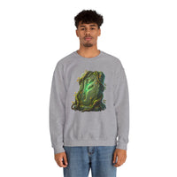 Fehu Wealth Rune Sweatshirt - Heavy Blend Fleece Crewneck - Unisex White