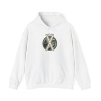 Gebo Rune Gift Exchange Hoodie - Heavy Blend Fleece Pullover - Unisex White