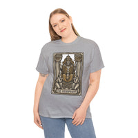 Hierophant Tarot Card Graphic T-Shirt - Heavy Cotton Classic Fit Tee - Unisex White