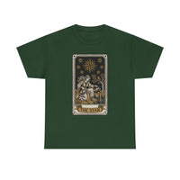 Tarot The Star Card Graphic T-Shirt - Heavy Cotton Classic Fit Tee - Unisex Off White