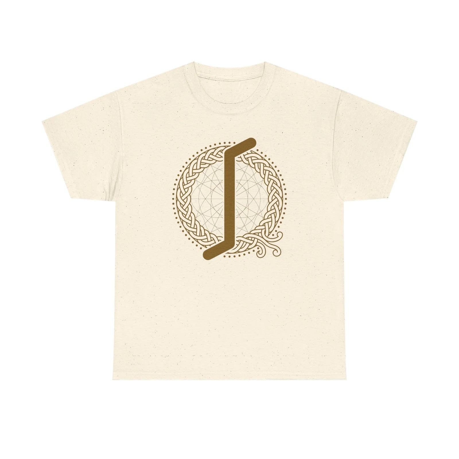 ᛇ Eihwaz Rune Yew World Tree T-Shirt - Heavy Cotton Classic Fit Tee - Unisex White