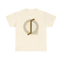 ᛇ Eihwaz Rune Yew World Tree T-Shirt - Heavy Cotton Classic Fit Tee - Unisex White