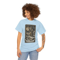 The Hermit Tarot T-Shirt - Medium Weight Cotton Classic Tee - Unisex White