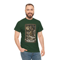 The Hermit Tarot T-Shirt - Medium Weight Cotton Classic Tee - Unisex White