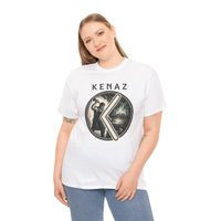 Kenaz Rune Forge Blacksmith T-Shirt - Heavyweight 100% Cotton Classic Fit Tee - Unisex White