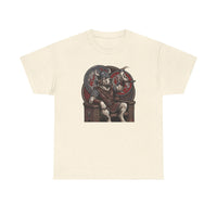 Viking Berserker Dogs Graphic T-Shirt - Heavy Cotton Classic Fit Tee - Unisex White