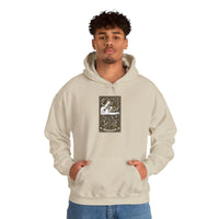 Judgement Tarot Card Graphic Hoodie - Heavyweight Cotton Blend Pullover - Unisex White