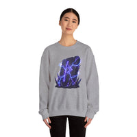 Thurisaz Thorn Rune Graphic Sweatshirt - Heavy Blend Crewneck Fleece - Unisex White