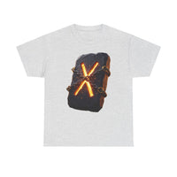 Gebo Rune Gift Exchange T-Shirt - Heavy Cotton Classic Fit Tee - Unisex White