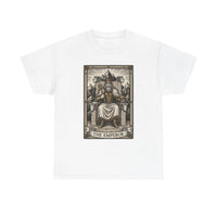 The Emperor Tarot Card T-Shirt - Heavy Cotton Classic Fit - Unisex White
