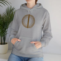 Isa Ice Stillness Rune Hoodie - Heavyweight Cotton Blend Pullover - Unisex White