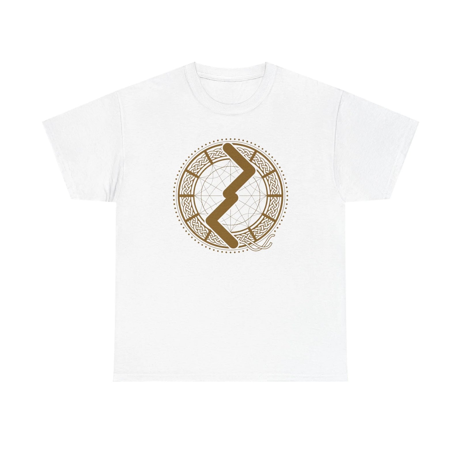 Jera Rune Harvest Cycle Graphic T-Shirt - Heavy Cotton Classic Fit Tee - Unisex White